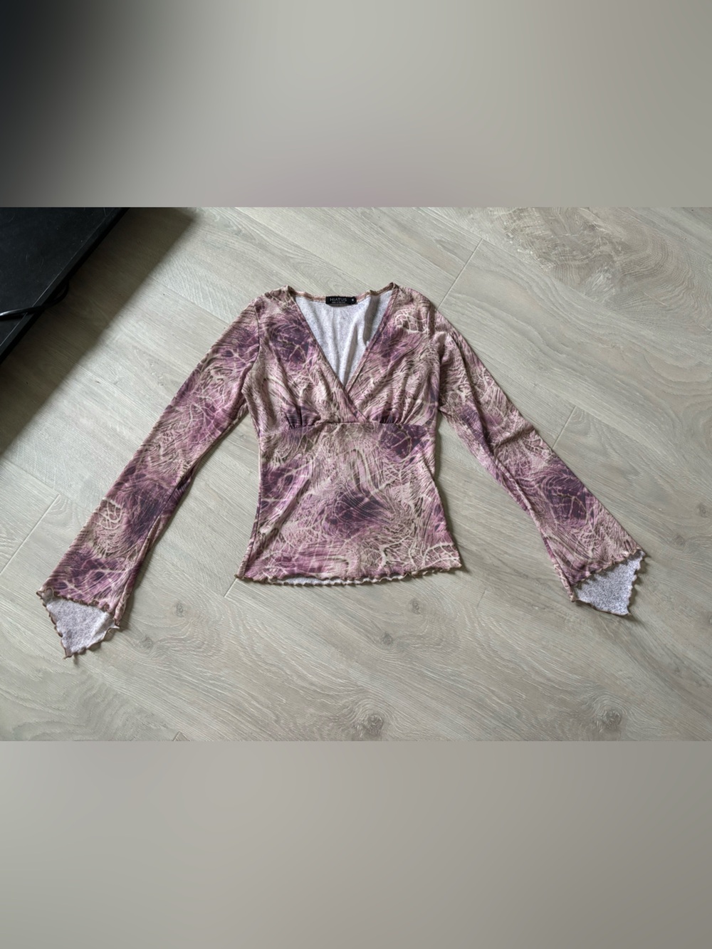 Y2K semi sheer top